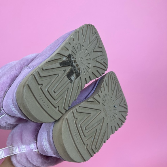❌SOLD❌ UGG Mini Quilted Fluff Purple Boots - Picture 7 of 10